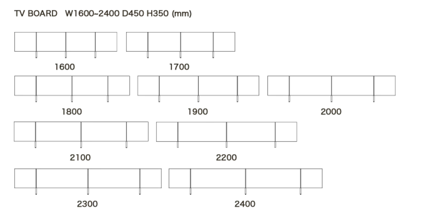 FLOAT TV BOARD  (TSUKIITA / GLASS / COPPER)