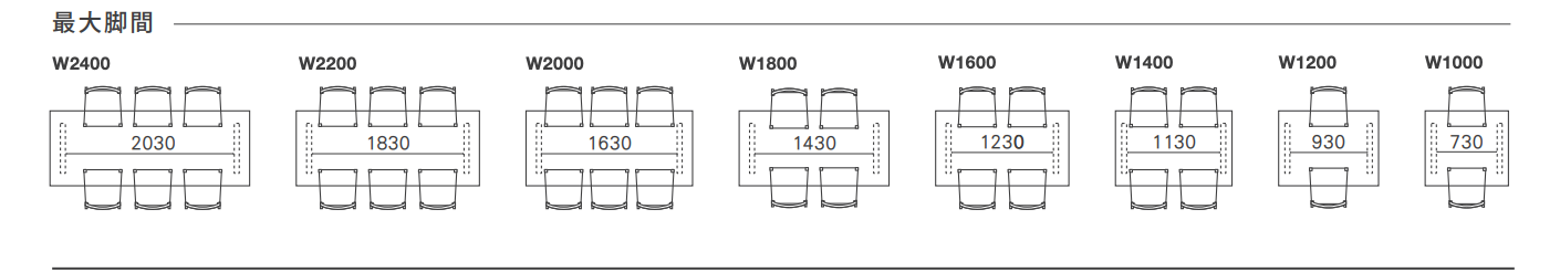 WILDWOOD DINING TABLE W1600 - HOKKAIDO OAK