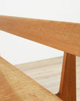 SHAKER WOOD BACK BENCH