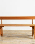 SHAKER WOOD BACK BENCH