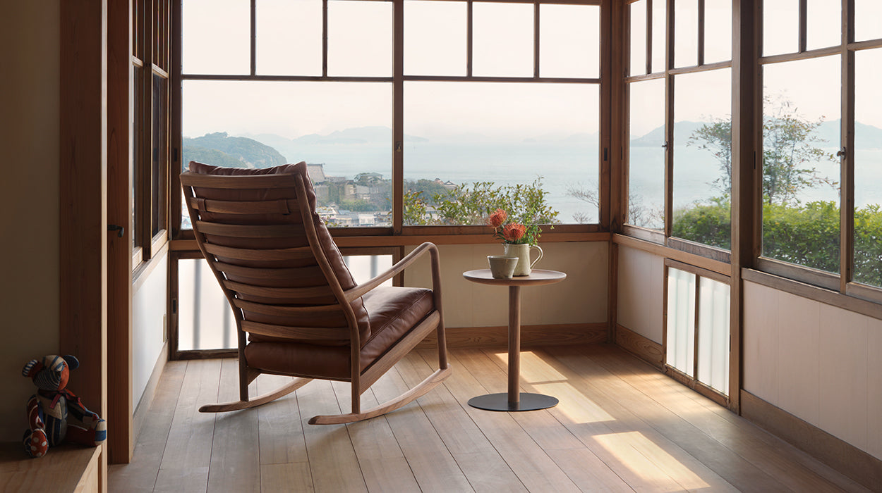 BLUEPRINT HIGH BACK ROCKING LOUNGE CHAIR