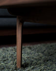 FRAMED LEATHER LOW TABLE
