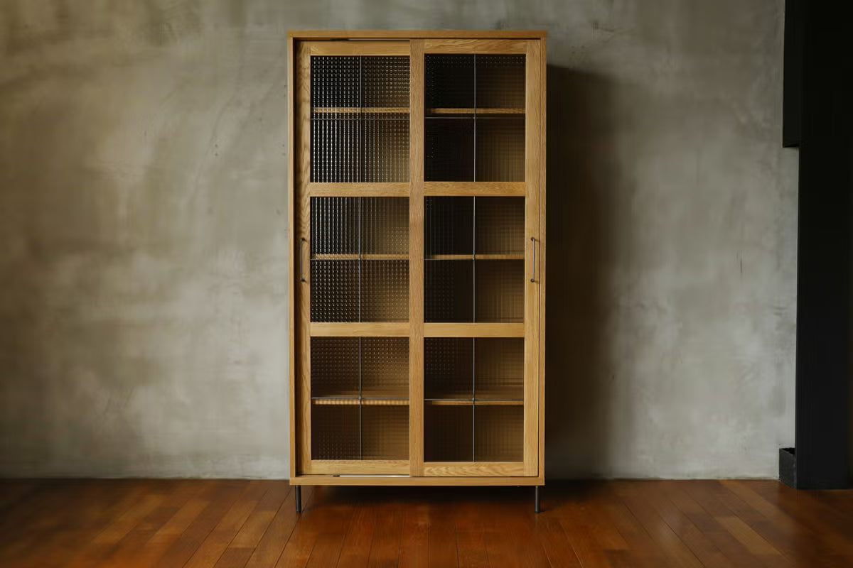 CADEAL Slide Glass Cabinet / High