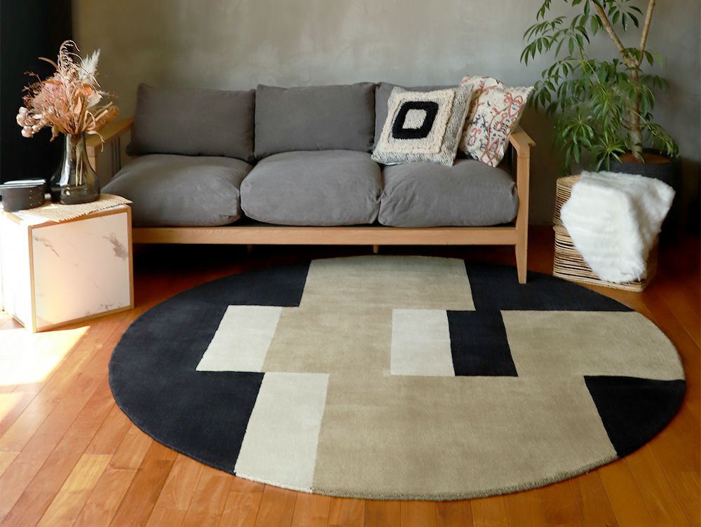 Pell Wool rug Circle