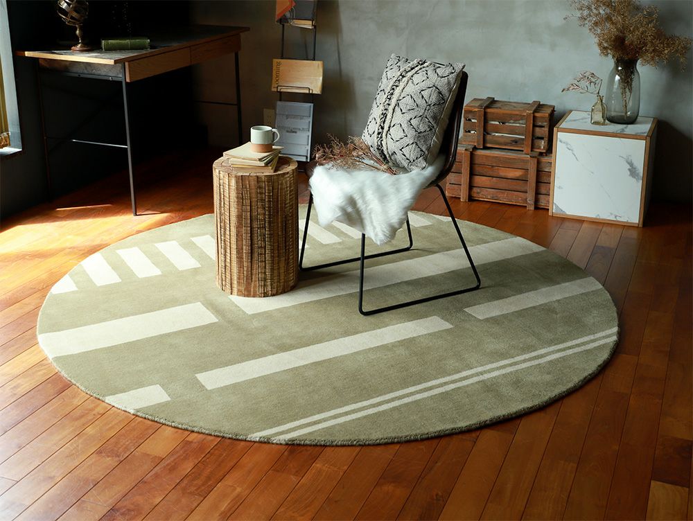 Pell Wool rug Circle