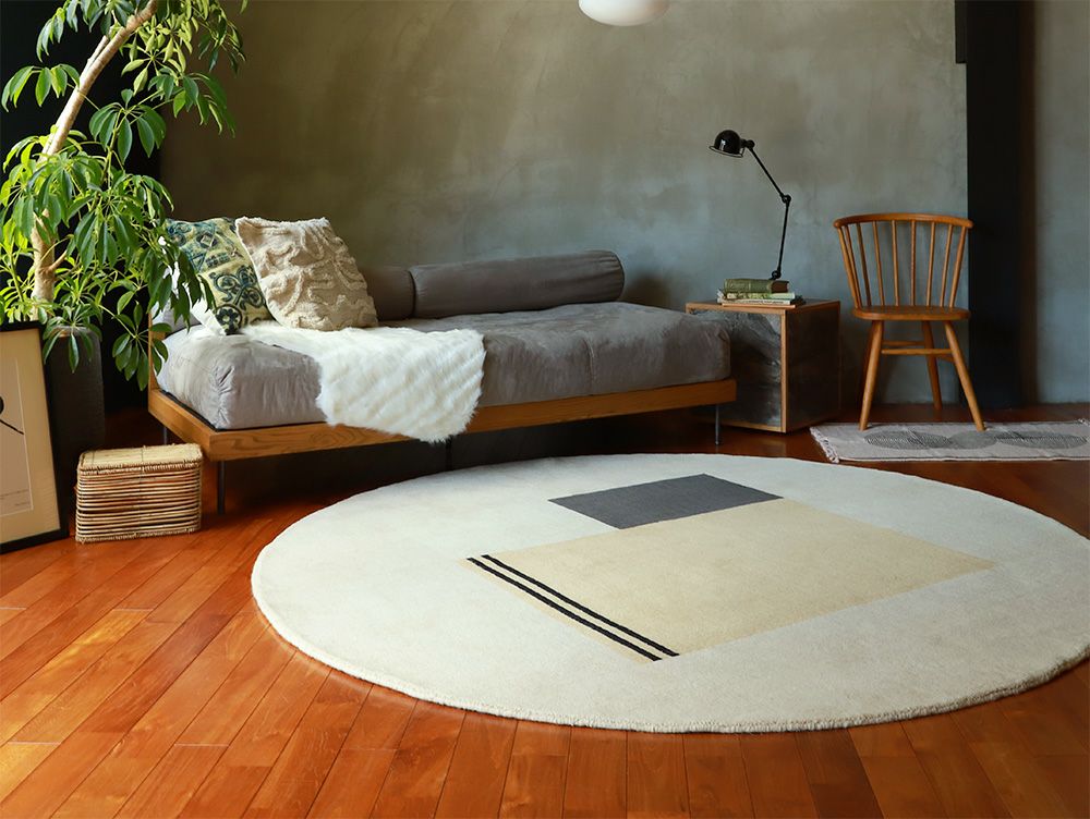 Pell Wool rug Circle
