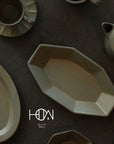 CHIPS | ANCIENT POTTERY GRAY | OVAL PLATE