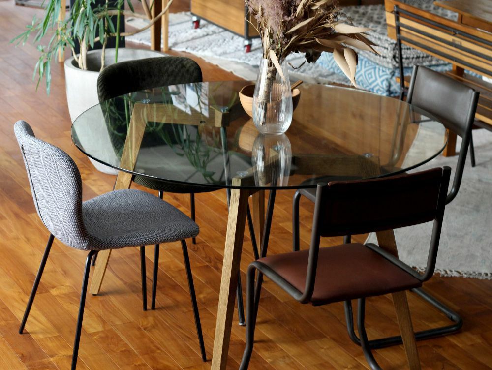 G-knot Glass Table 1200 round