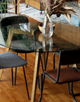 G-knot Glass Table 1200 round