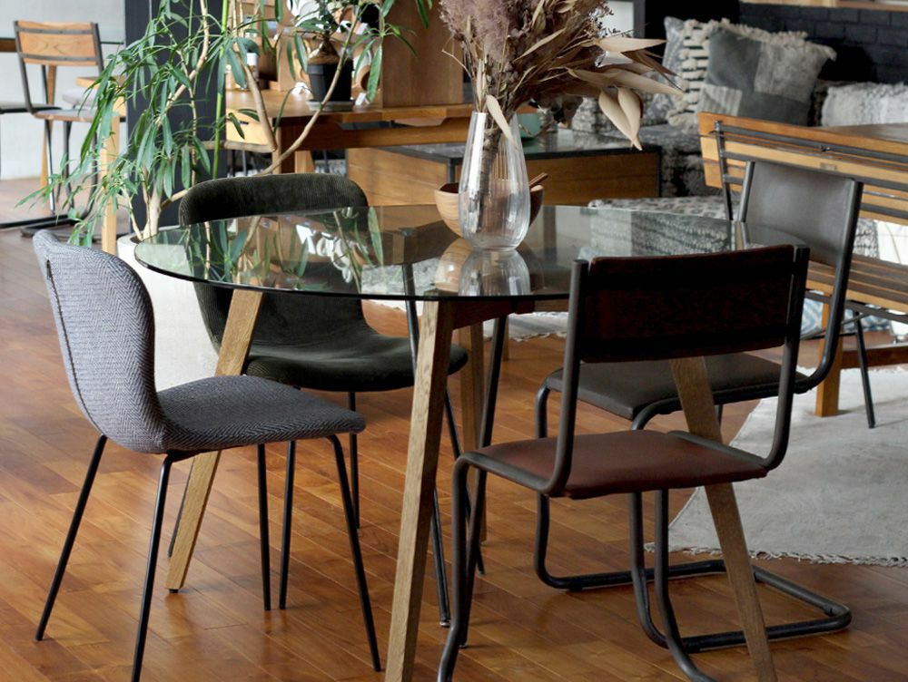 G-knot Glass Table 1200 round