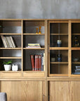 CADEAL Book Case / glass door