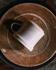 Mishim Pottery | Fractal rim plate M (sabi)