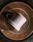 Mishim Pottery | Fractal rim plate S (sabi)