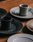 Mishim Pottery | Fractal rim plate S (susu)