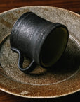 Mishim Pottery | Fractal rim plate M (sabi)