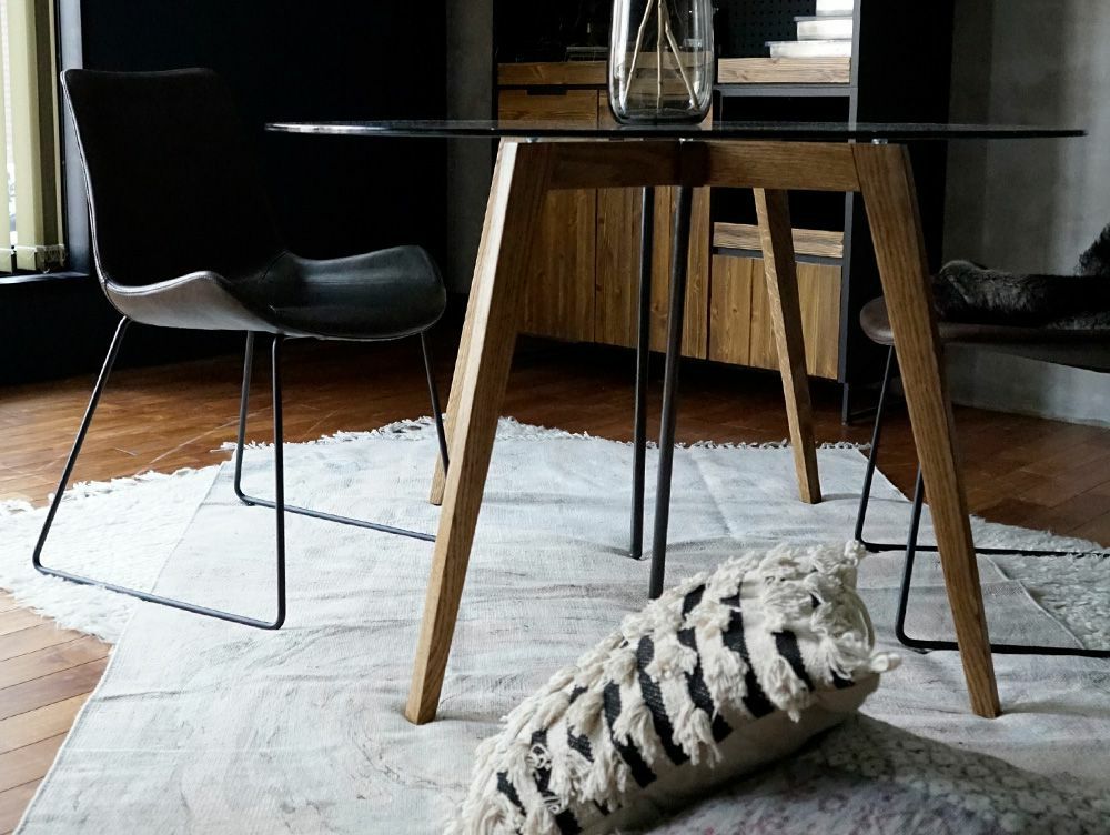G-knot Glass Table 1200 round