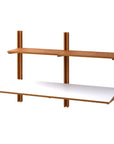 toolbox | Wooden Shelving Desk Set with Melamine Finish