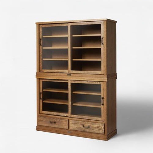 ELVERSON GLASS CABINET SET