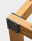 toolbox | Wooden and Iron Table Legs with Wooden Side Panel