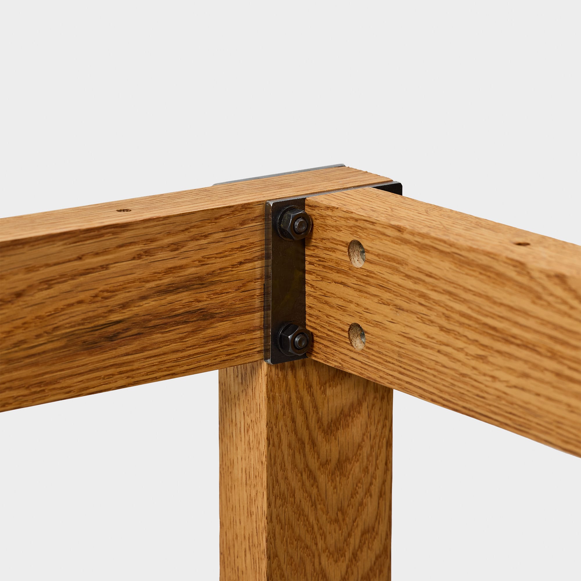 toolbox | Wooden and Iron Table Legs with Wooden Side Panel