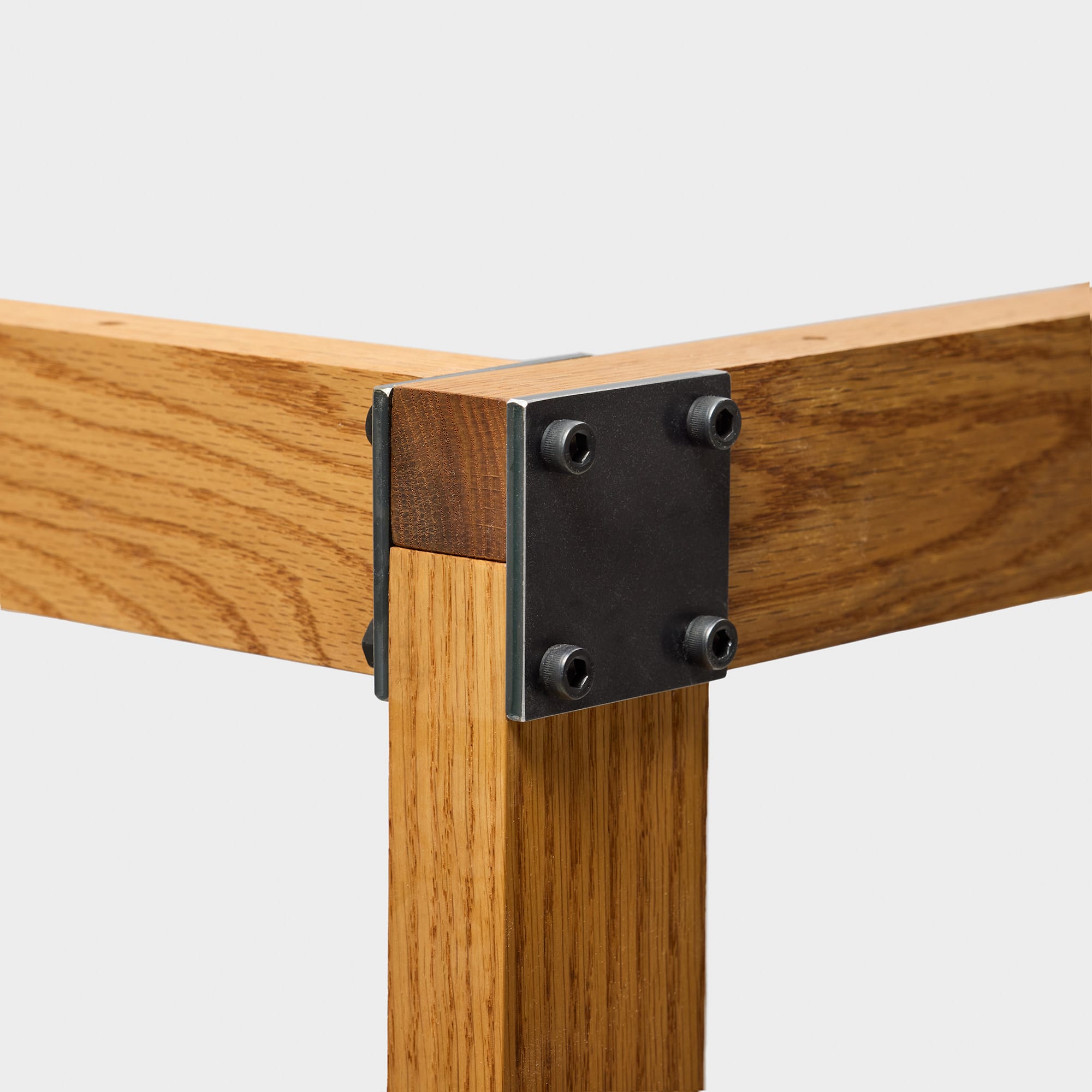 toolbox | Wooden and Iron Table Legs with Wooden Side Panel