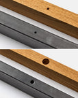 toolbox | Wooden and Iron Table Legs with Wooden Side Panel