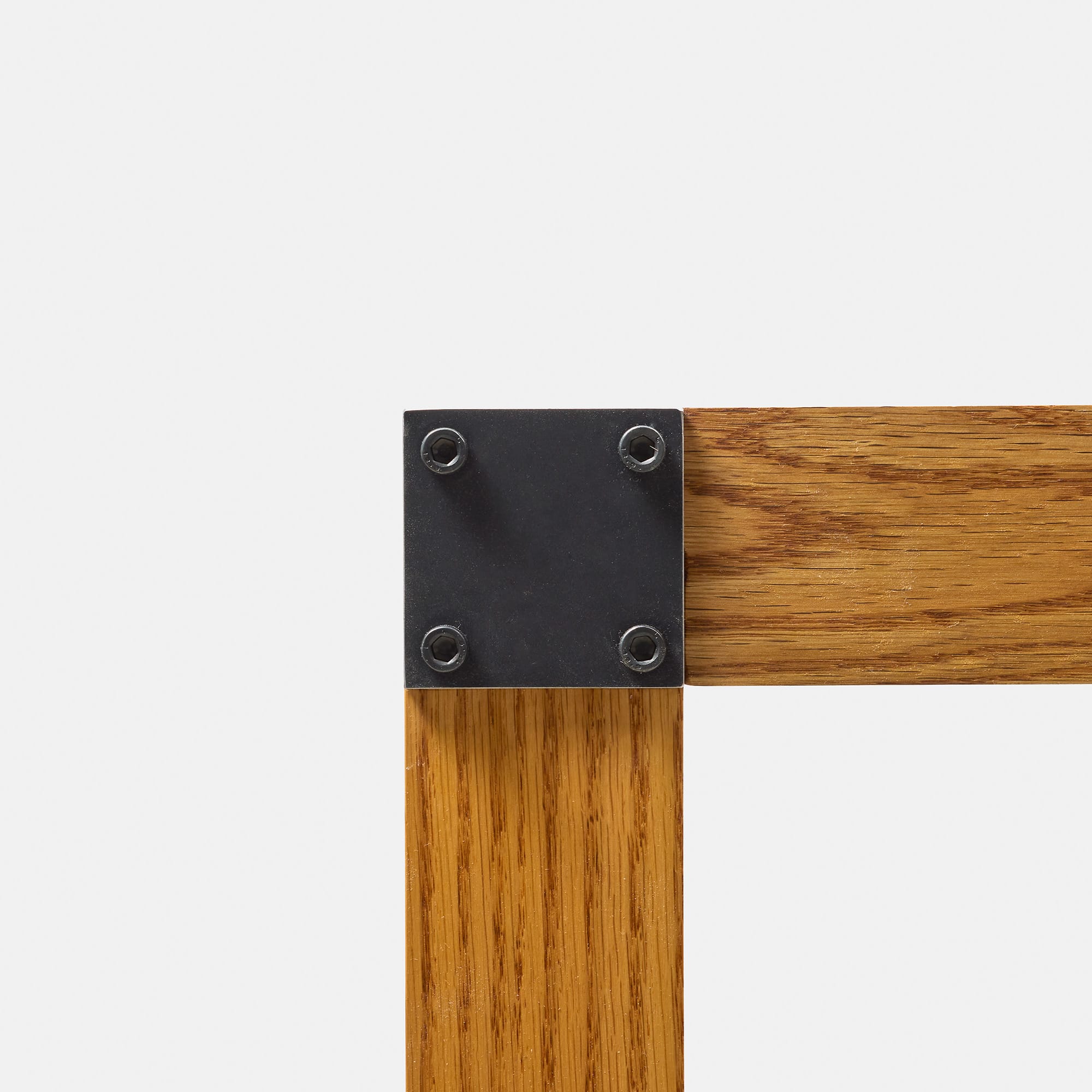toolbox | Wooden and Iron Table Legs with Wooden Side Panel