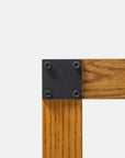 toolbox | Wooden and Iron Table Legs with Wooden Side Panel