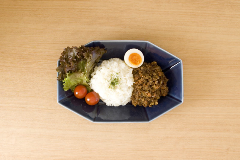 小田陶器 | Octagon Plate-Brown