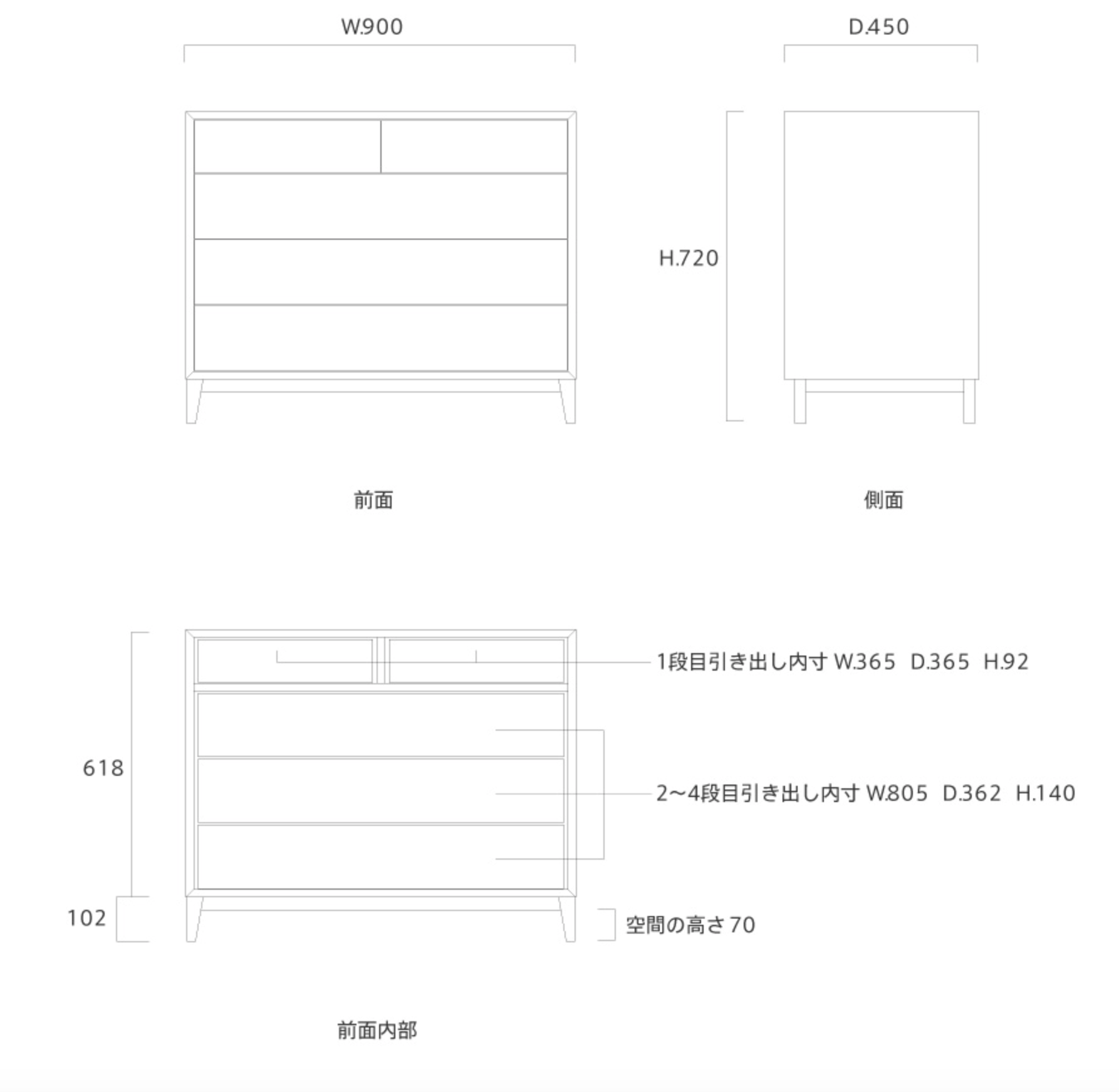 REF LINE CHESTS