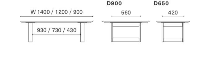 UT3 LIVING TABLE (H400)