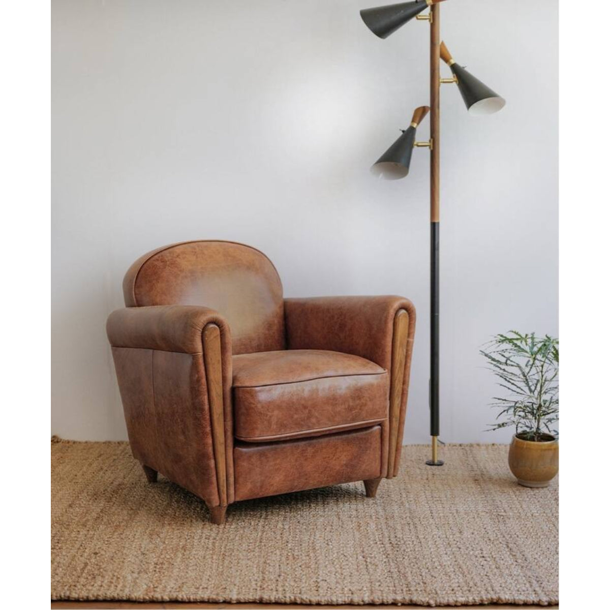 OAKS CLUB CHAIR (CRACK / SMOOTH)