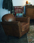 OAKS CLUB CHAIR (CRACK / SMOOTH)