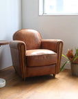 OAKS CLUB CHAIR (CRACK / SMOOTH)