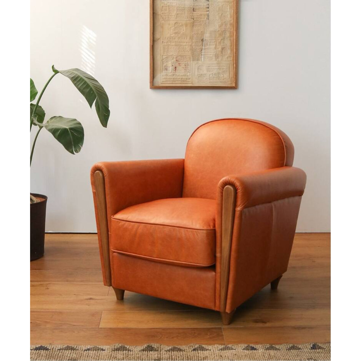 OAKS CLUB CHAIR (CRACK / SMOOTH)