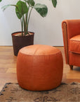 OAKS LEATHER STOOL