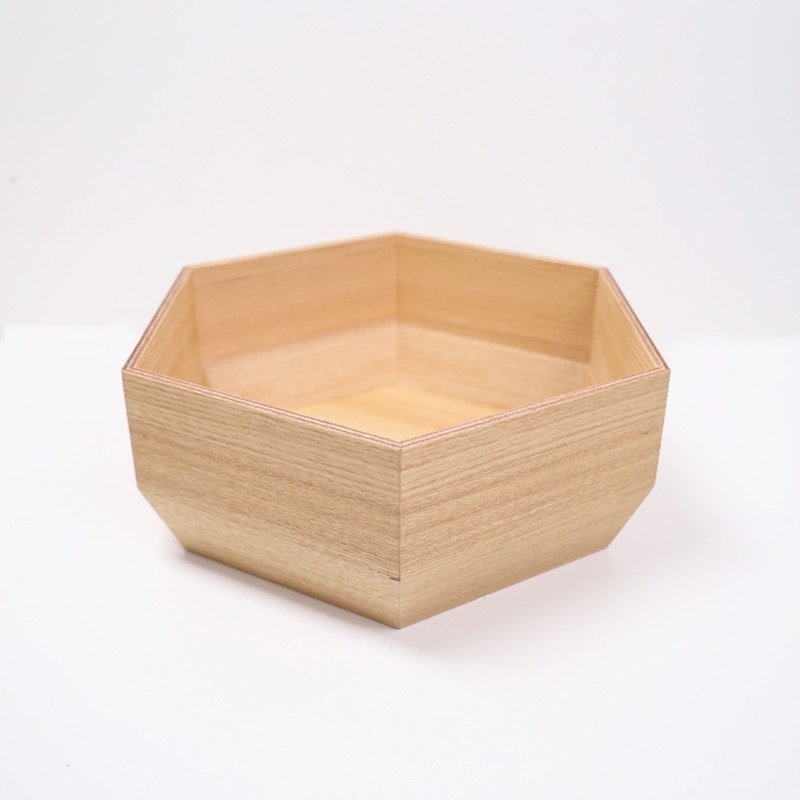 Yamato | Wooden Hexagon Bread Case Container