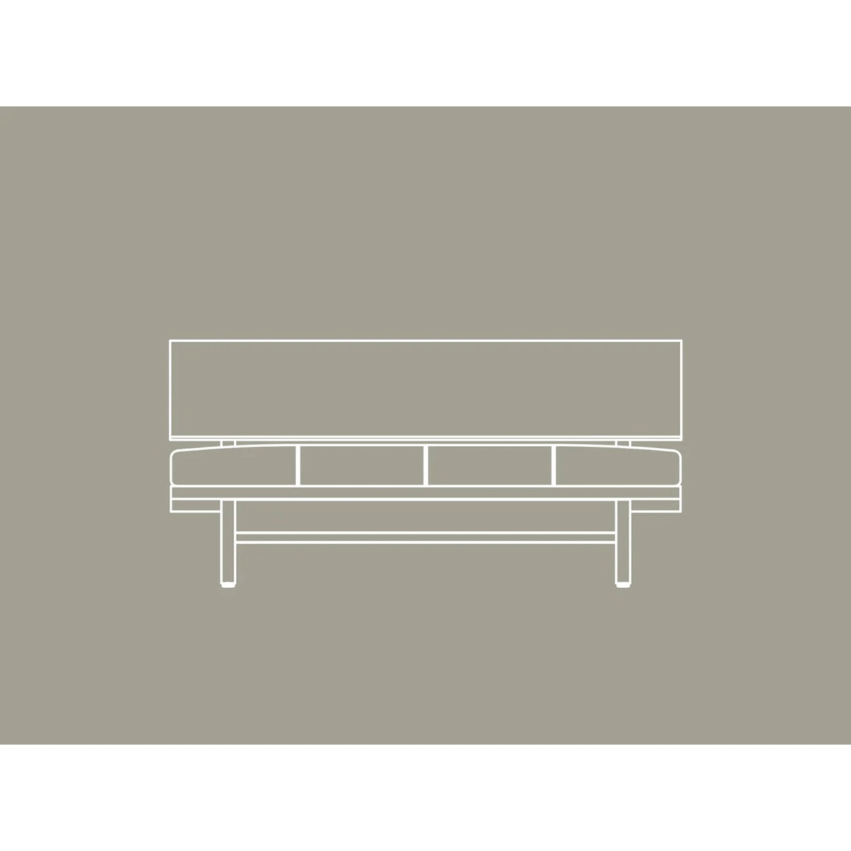 FREX WOOD SOFA W1260