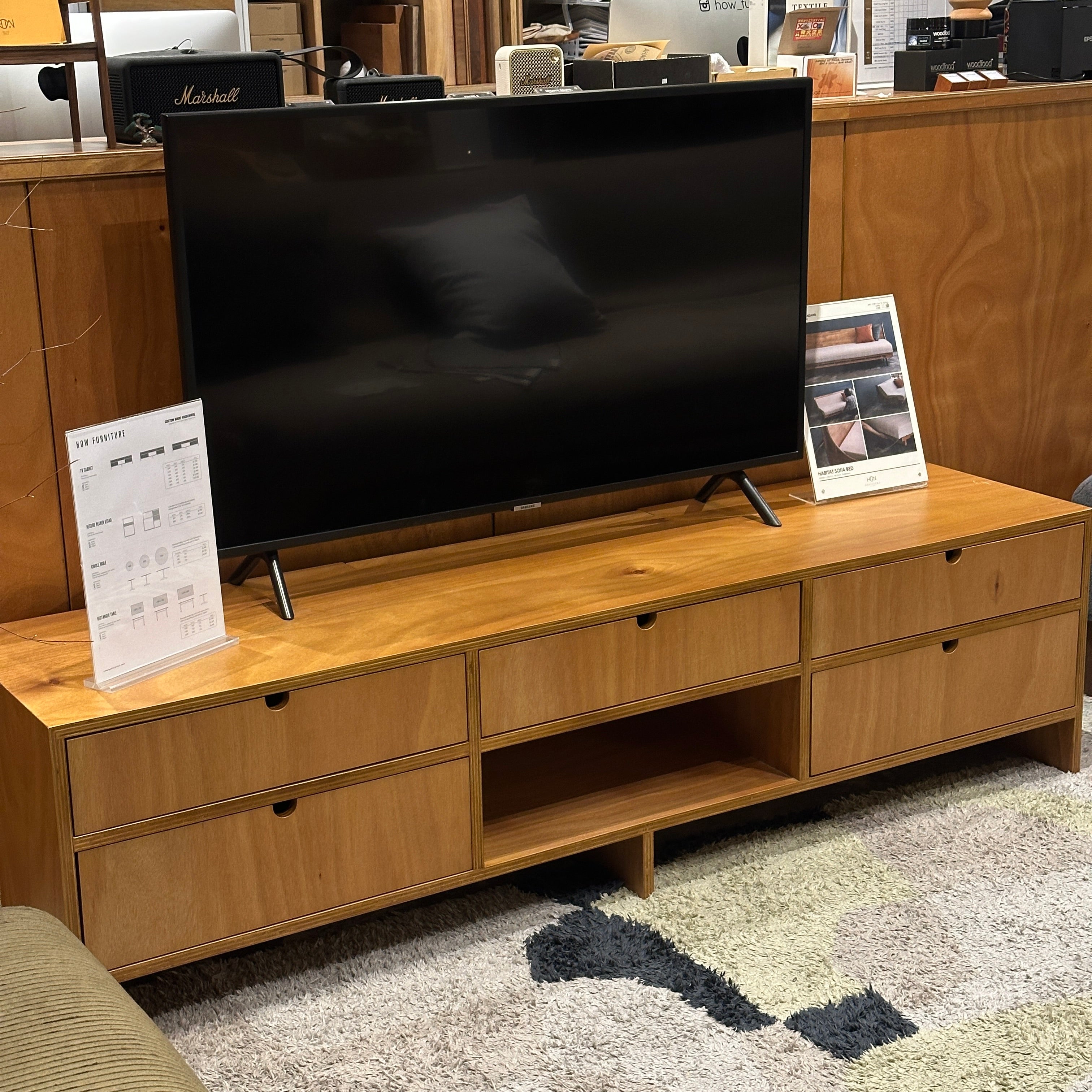 Clearance Sale - How Furniture Custom made TV board W160 (K11 DISPLAY)