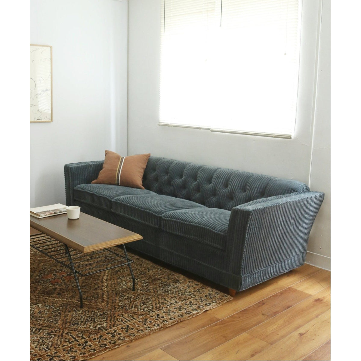 LAKEWOOD SOFA (BLUE GRAY / MUSTARD)