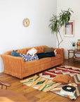 LAKEWOOD SOFA (BLUE GRAY / MUSTARD)