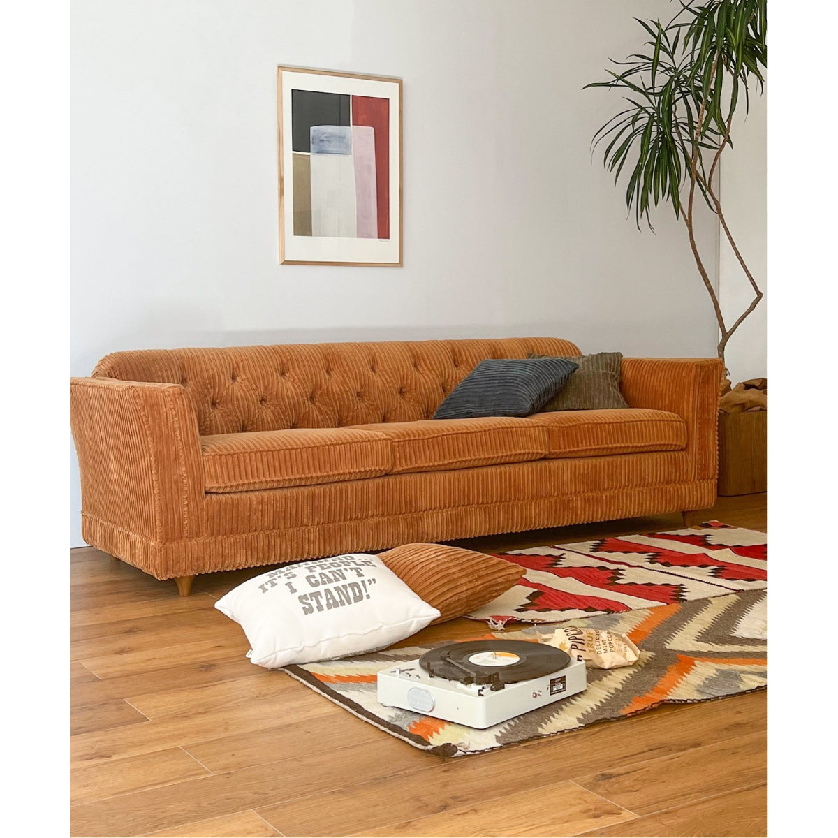 LAKEWOOD SOFA (BLUE GRAY / MUSTARD)