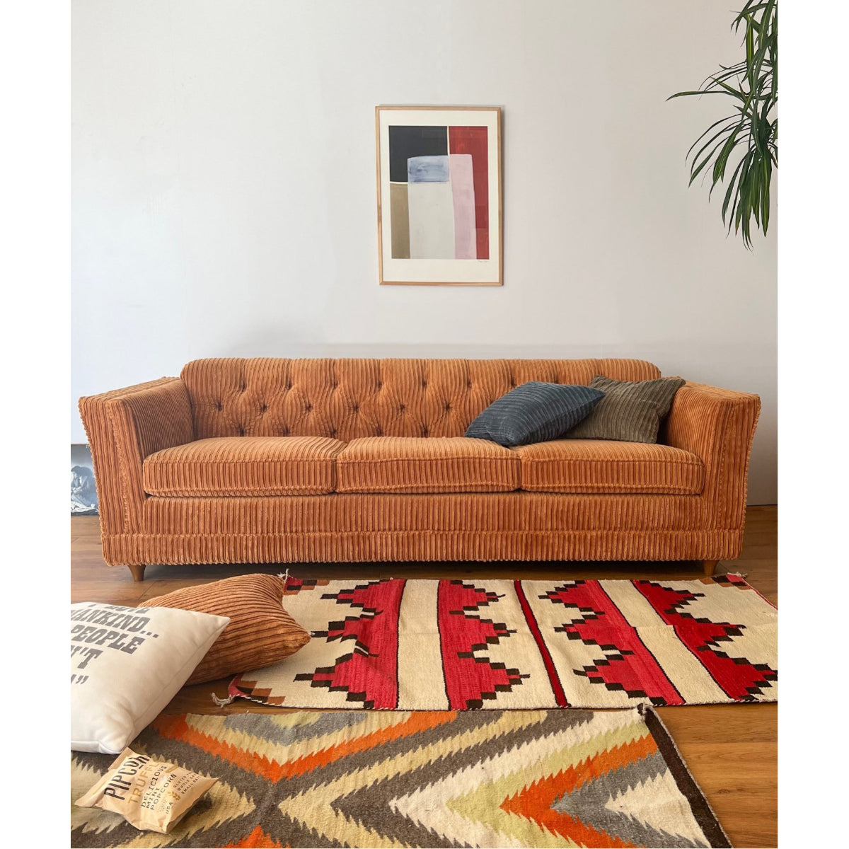 LAKEWOOD SOFA (BLUE GRAY / MUSTARD)