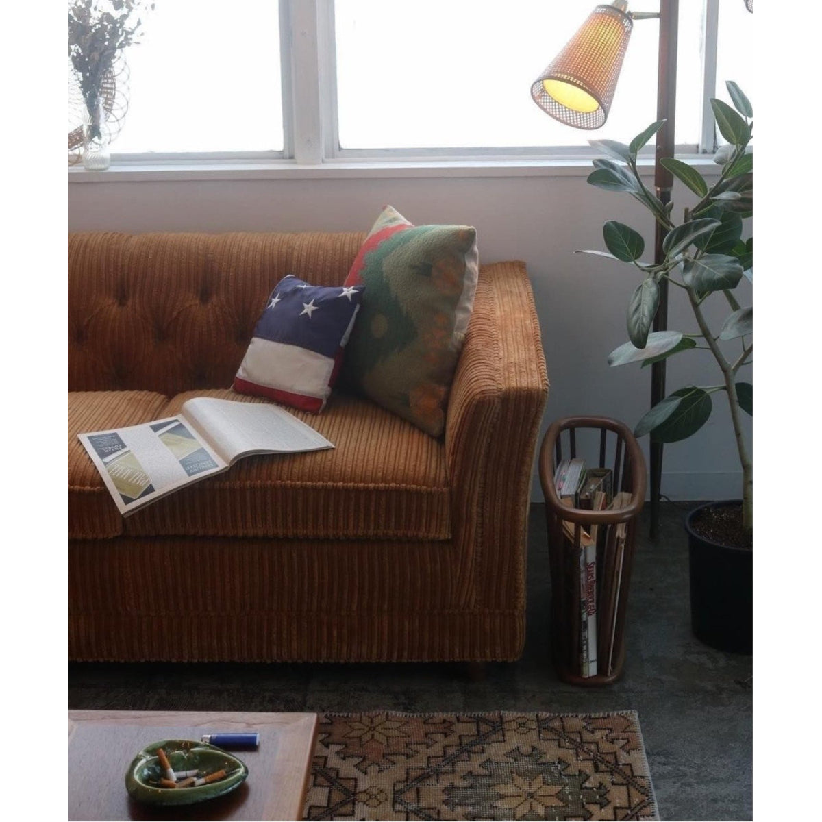 LAKEWOOD SOFA (BLUE GRAY / MUSTARD)