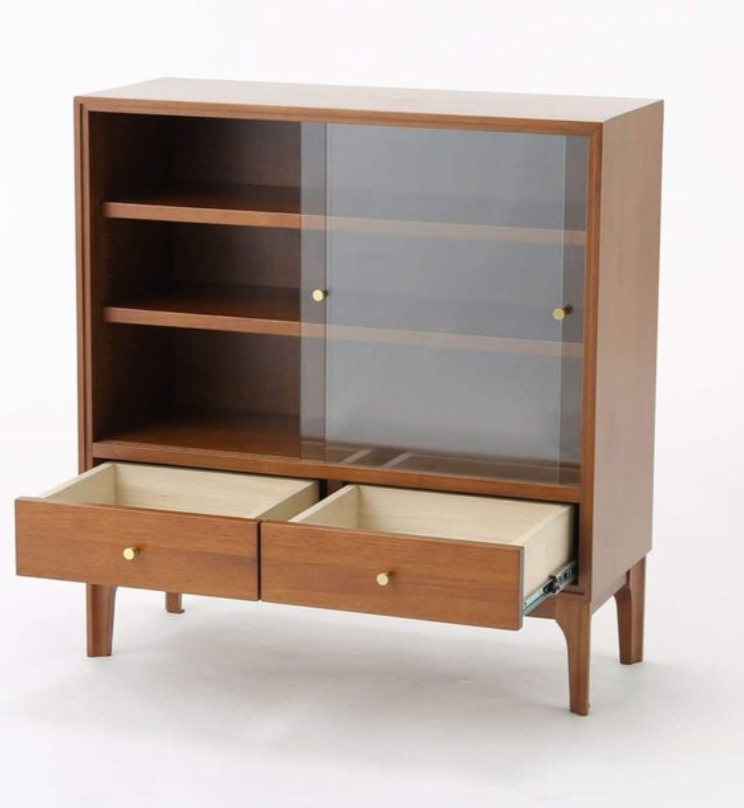 BROOKS SMALL STACKING GLASS SHELF