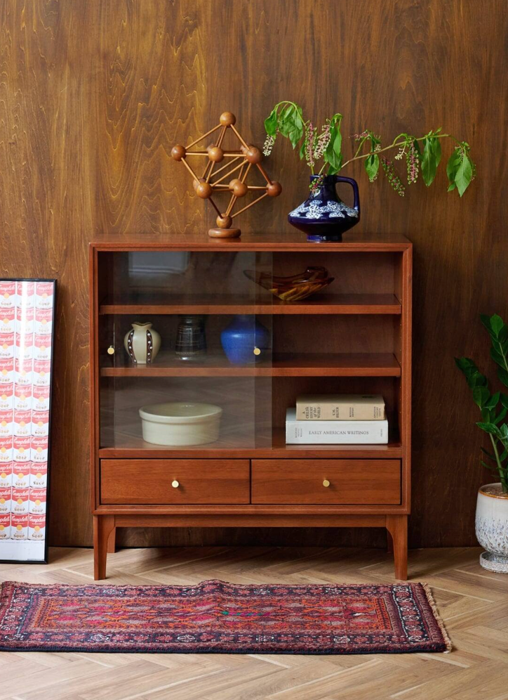 BROOKS SMALL STACKING GLASS SHELF