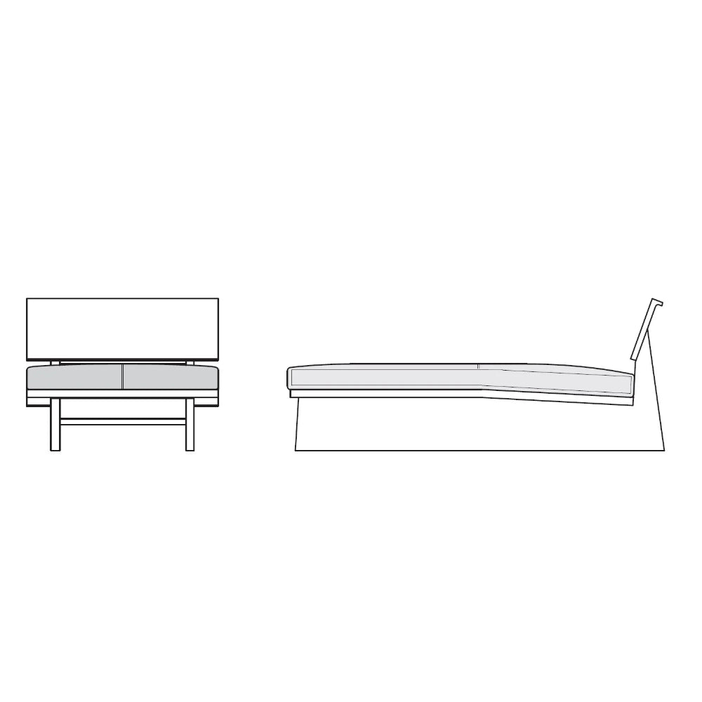 FREX WOOD CHAISE LONGUE 084
