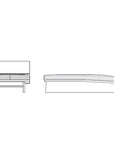 FREX WOOD CHAISE LONGUE 084