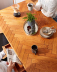 WARNER DINING TABLE ( HERRINGBONE / STANDARD )