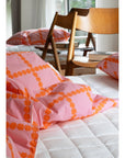 HOOK | BLOSSOM CHECK CORAL SUMMER COMFORTER